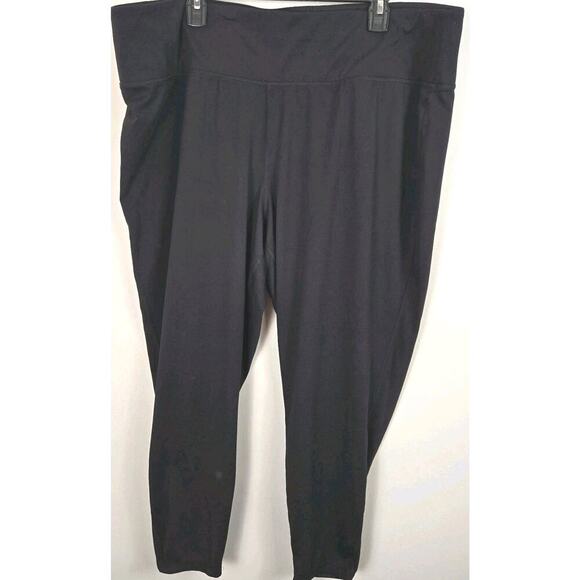 Livi Active Size 26/28 Black High Rise Power Leggings 25" Inseam Pocket In Waist - Picture 1 of 8